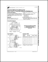 datasheet for JM38510/30902SE by 