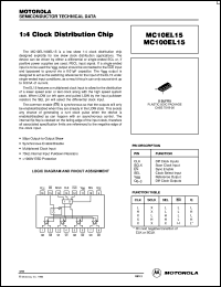 datasheet for MC100EL15D by ON Semiconductor