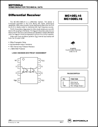 datasheet for MC100EL16D by ON Semiconductor