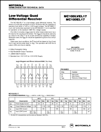 datasheet for MC100EL17DW by ON Semiconductor