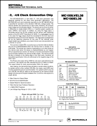 datasheet for MC100EL38DW by ON Semiconductor