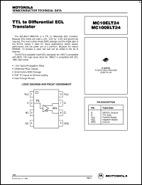 datasheet for MC100ELT24D by ON Semiconductor