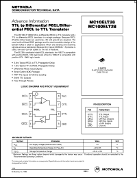 datasheet for MC100ELT28D by ON Semiconductor