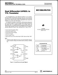 datasheet for MC100LVELT23DR2 by ON Semiconductor