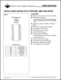 datasheet for WME128K8-200CCA by 