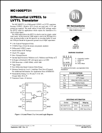 datasheet for MC100EPT21D by ON Semiconductor