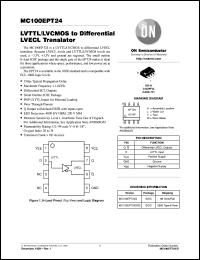 datasheet for MC100EPT24D by ON Semiconductor