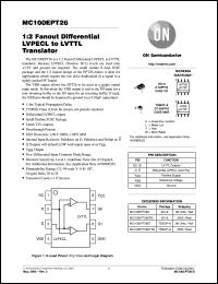 datasheet for MC100EPT26D by ON Semiconductor