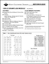 datasheet for WSF128K32-27H2I by 