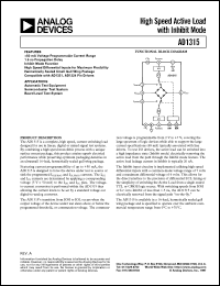 datasheet for AD1315KZ by Analog Devices