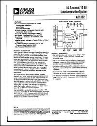 datasheet for AD1362KD by Analog Devices