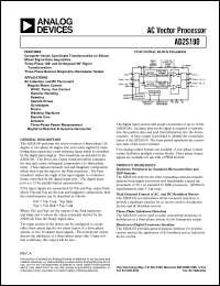 datasheet for AD2S100AP by Analog Devices
