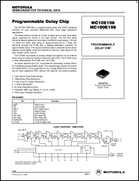 datasheet for MC100E196FN by ON Semiconductor