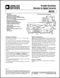 datasheet for AD2S83AP by Analog Devices