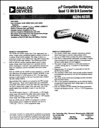 datasheet for AD395KM by Analog Devices