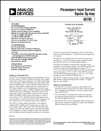 datasheet for AD705AQ by Analog Devices