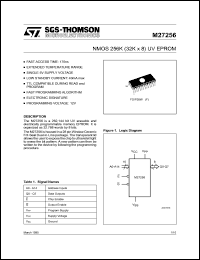 datasheet for M27256-F6 by SGS-Thomson Microelectronics