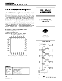 datasheet for MC100E452FN by ON Semiconductor