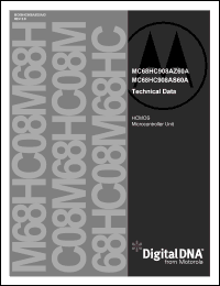 datasheet for MC68HC908AS60AMFN by Motorola