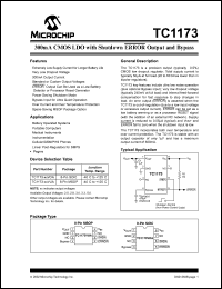 datasheet for TC1173-2.5VUA by Microchip Technology, Inc.