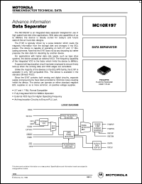 datasheet for MC10E197FN by ON Semiconductor