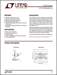 datasheet for LT1009IS8 by Linear Technology