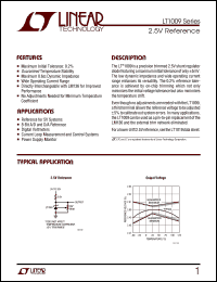 datasheet for LT1009S8 by Linear Technology