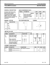 datasheet for BUK444-200A by Philips Semiconductors