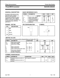 datasheet for BUK445-200A by Philips Semiconductors