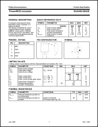 datasheet for BUK463-60A by Philips Semiconductors
