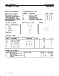 datasheet for PNP10N10E by Philips Semiconductors