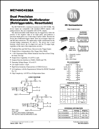 datasheet for MC74HC4538AFL2 by ON Semiconductor