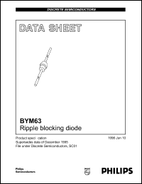 datasheet for BYM63 by Philips Semiconductors