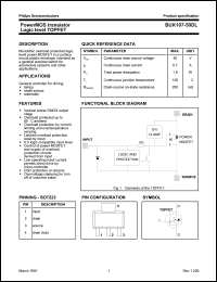 datasheet for BUK107-50DL by Philips Semiconductors