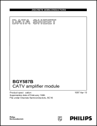 datasheet for BGY587B by Philips Semiconductors