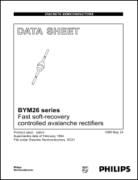 datasheet for BYM26A by Philips Semiconductors