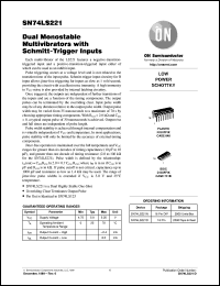 datasheet for SN74LS221D by ON Semiconductor