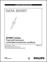 datasheet for BYW97F by Philips Semiconductors