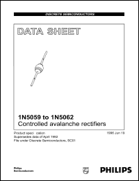 datasheet for 1N5062 by Philips Semiconductors
