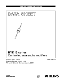 datasheet for BYD13D by Philips Semiconductors