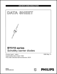 datasheet for BYV10-20 by Philips Semiconductors