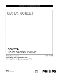 datasheet for BGY67A by Philips Semiconductors