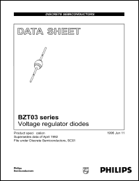 datasheet for BZT03-C11 by Philips Semiconductors