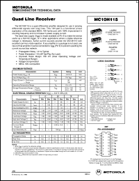 datasheet for MC10H115M by ON Semiconductor