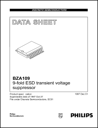 datasheet for BZA109 by Philips Semiconductors