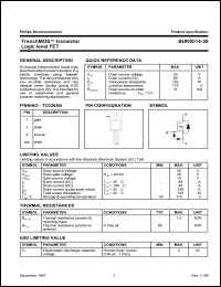 datasheet for BUK9514-30 by Philips Semiconductors