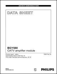 datasheet for BGY580 by Philips Semiconductors