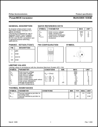 datasheet for BUK436W-1000B by Philips Semiconductors