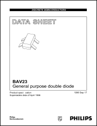 datasheet for BAV23 by Philips Semiconductors