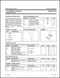 datasheet for BUK9775-55 by Philips Semiconductors